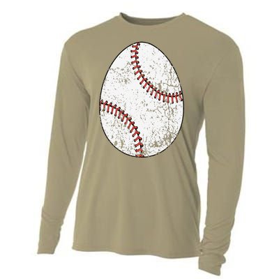 Baseball Easter Egg Cooling Performance Long Sleeve Crew