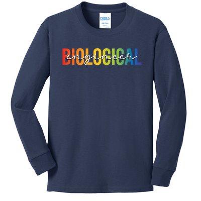 Biological Engineer Engineering Gifts Vintage Kids Long Sleeve Shirt