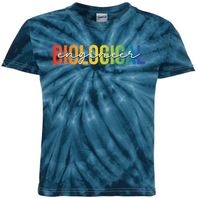 Biological Engineer Engineering Gifts Vintage Kids Tie-Dye T-Shirt