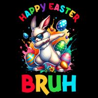 Bruh Easter Egg Bunny Funny Cute Performance Shirt