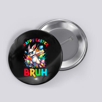 Bruh Easter Egg Bunny Funny Cute Button