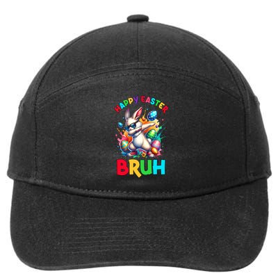 Bruh Easter Egg Bunny Funny Cute 7-Panel Snapback Hat