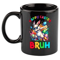 Bruh Easter Egg Bunny Funny Cute 11oz C Handle Ceramic Mug