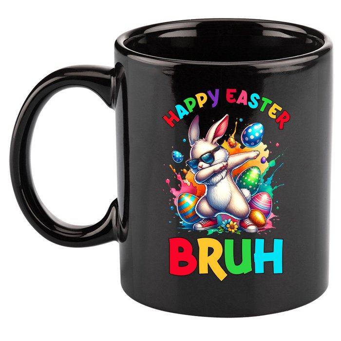 Bruh Easter Egg Bunny Funny Cute 11oz C Handle Ceramic Mug