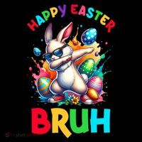 Bruh Easter Egg Bunny Funny Cute Cooling Performance Long Sleeve Crew