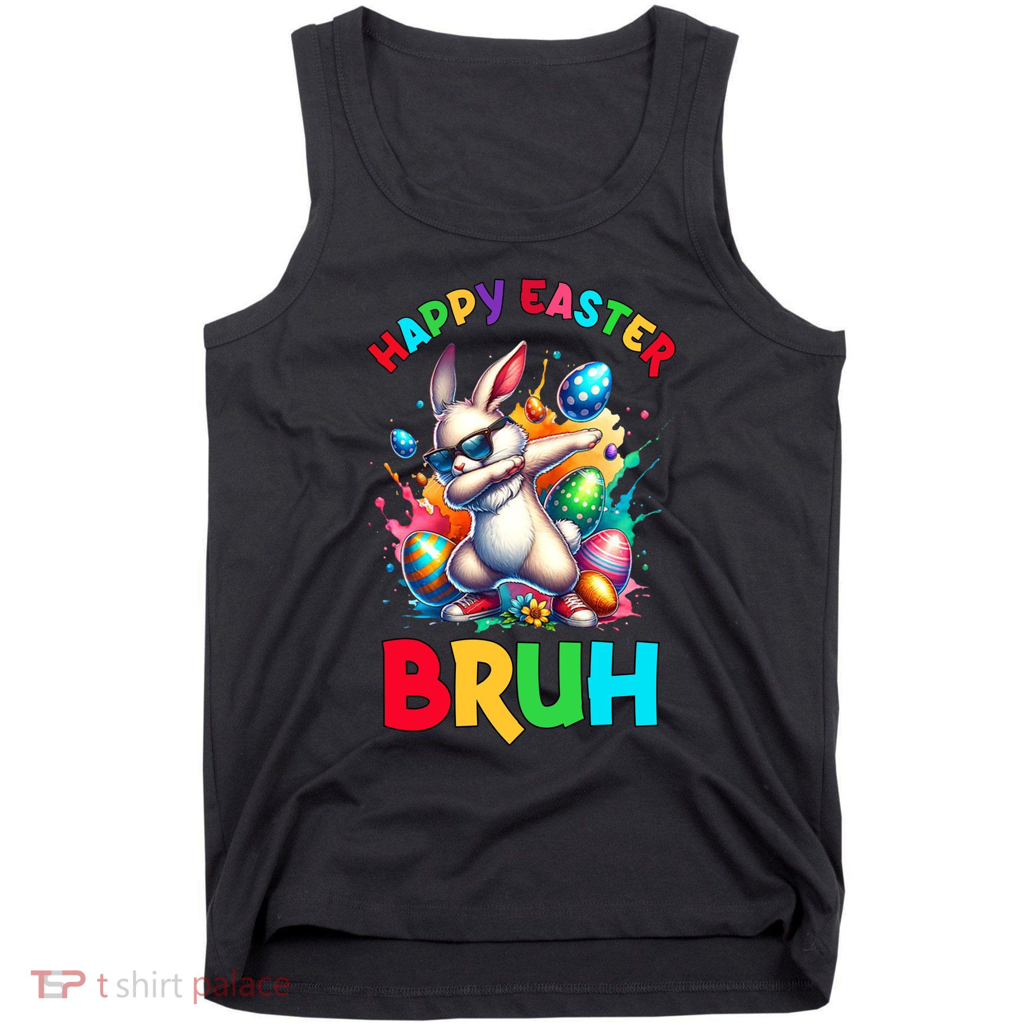 Bruh Easter Egg Bunny Funny Cute Tank Top