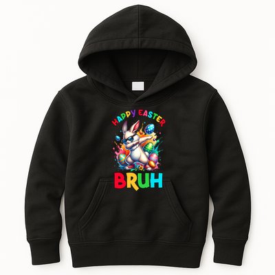 Bruh Easter Egg Bunny Funny Cute Kids Hoodie