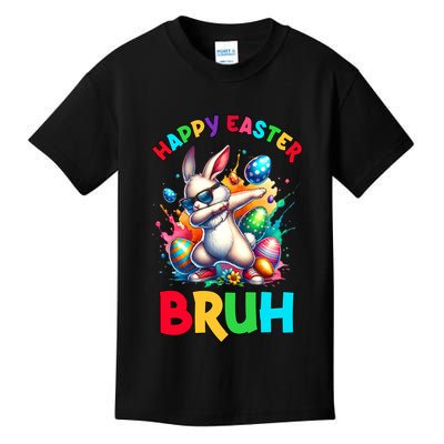 Bruh Easter Egg Bunny Funny Cute Kids T-Shirt