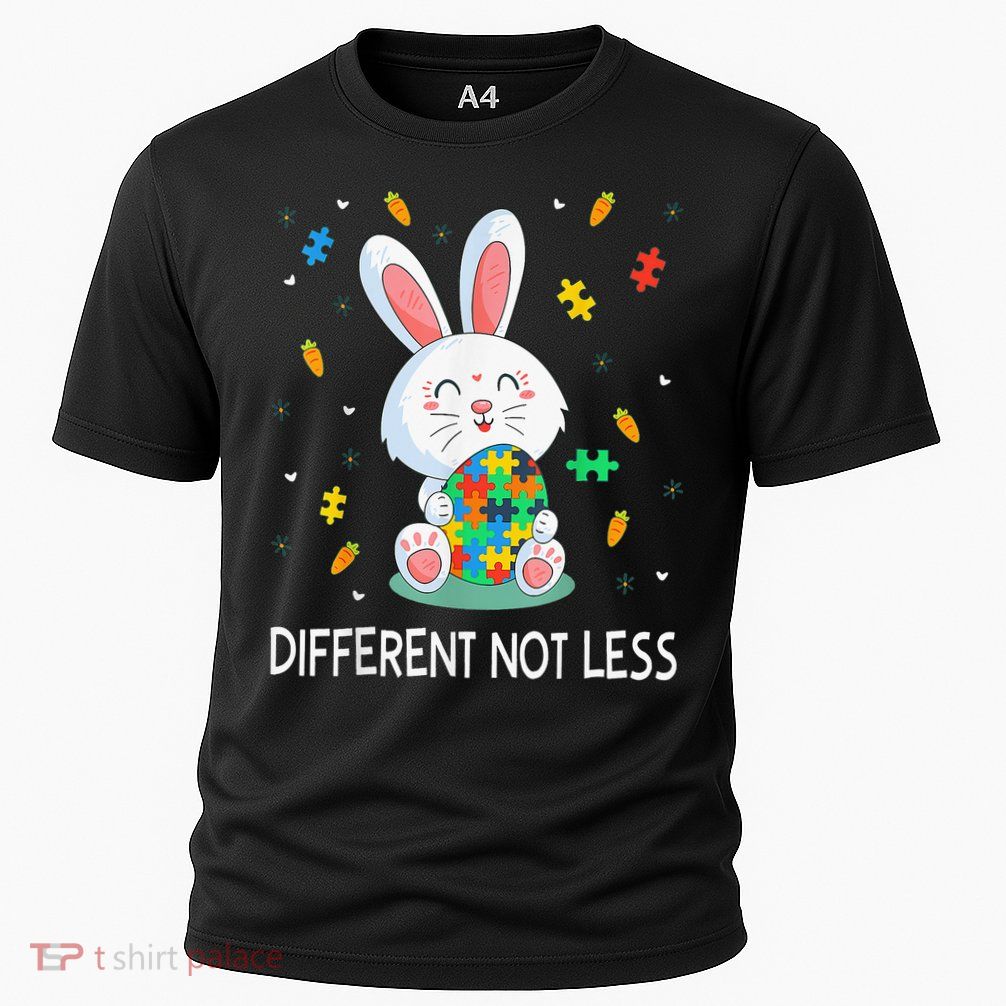 Bunny Easter Eggs Piece Autistic Different Not Less Cooling Performance Crew T-Shirt
