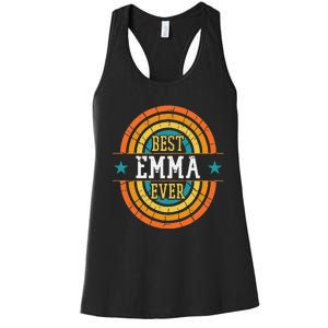 Best Emma Ever  Funny Emma Name Women's Racerback Tank