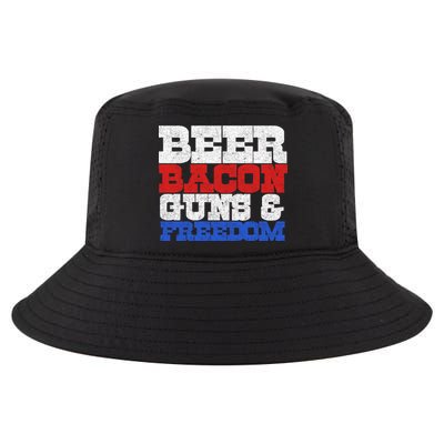 Beer Bacon Guns And Freedom Cool Comfort Performance Bucket Hat