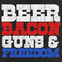 Beer Bacon Guns And Freedom Cool Comfort Performance Bucket Hat