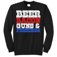 Beer Bacon Guns And Freedom Sweatshirt