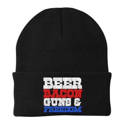 Beer Bacon Guns And Freedom Beanie