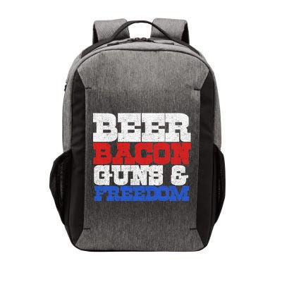 Beer Bacon Guns And Freedom Vector Backpack