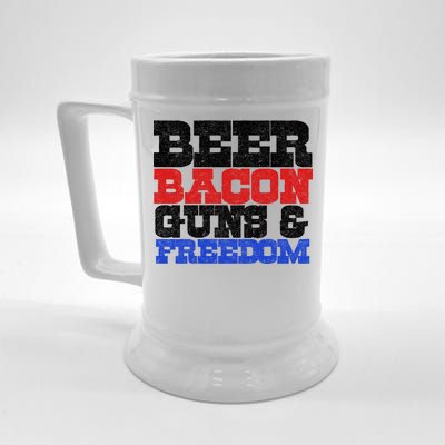 Beer Bacon Guns And Freedom Beer Stein