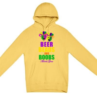 Beer Beads and Boobs Mardi Gras New Orleans Premium Pullover Hoodie