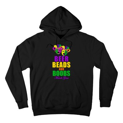 Beer Beads and Boobs Mardi Gras New Orleans Hoodie