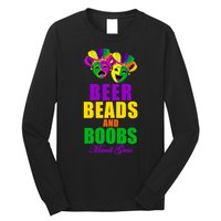 Beer Beads and Boobs Mardi Gras New Orleans Long Sleeve Shirt