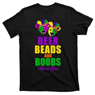 Beer Beads and Boobs Mardi Gras New Orleans T-Shirt