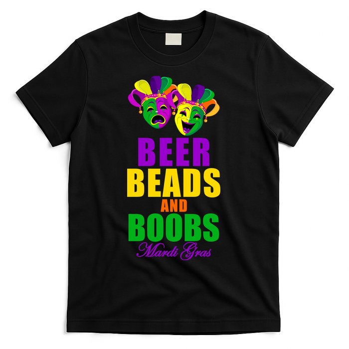 Beer Beads and Boobs Mardi Gras New Orleans T-Shirt