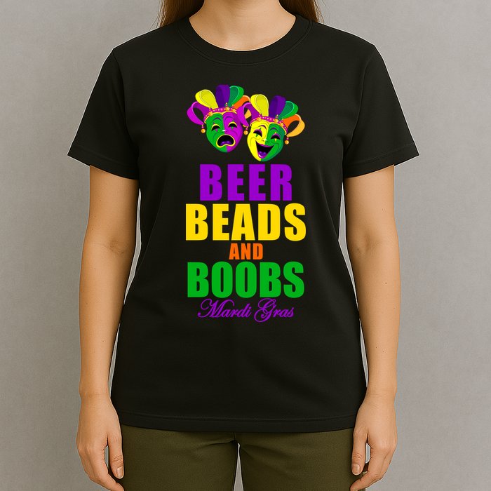 Beer Beads and Boobs Mardi Gras New Orleans T-Shirt