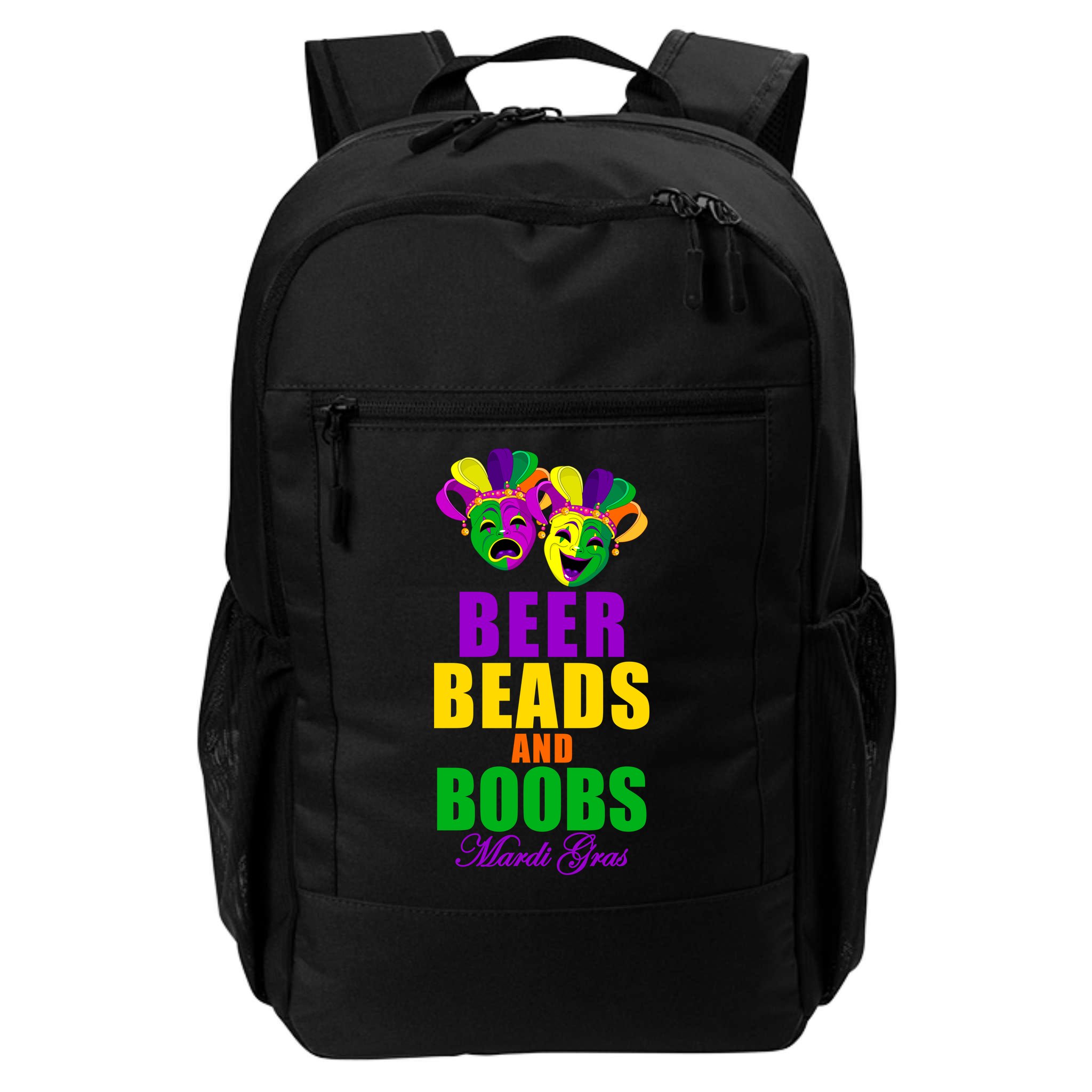 Beer Beads and Boobs Mardi Gras New Orleans Backpack