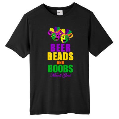 Beer Beads and Boobs Mardi Gras New Orleans Tall Fusion ChromaSoft Performance T-Shirt