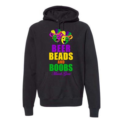 Beer Beads and Boobs Mardi Gras New Orleans Premium Hoodie