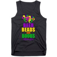 Beer Beads and Boobs Mardi Gras New Orleans Tank Top