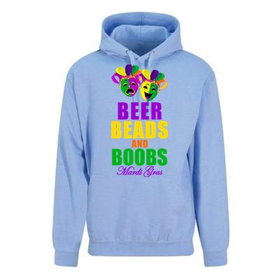 Beer Beads and Boobs Mardi Gras New Orleans Unisex Surf Hoodie