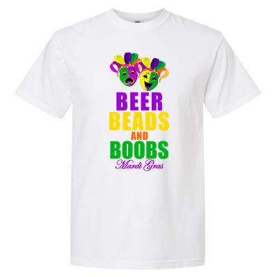 Beer Beads and Boobs Mardi Gras New Orleans Garment-Dyed Heavyweight T-Shirt