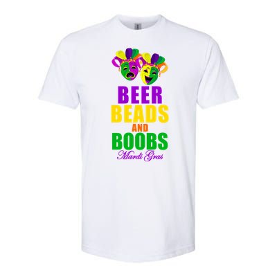 Beer Beads and Boobs Mardi Gras New Orleans Softstyle CVC T-Shirt