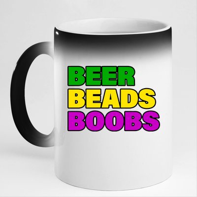 Beer Beads Boobs 11oz Black Color Changing Mug