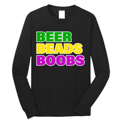 Beer Beads Boobs Long Sleeve Shirt