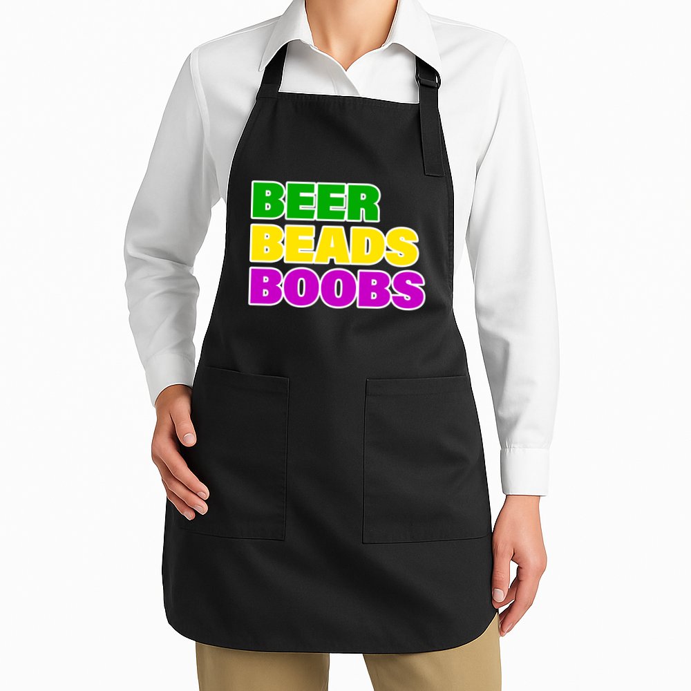 Beer Beads Boobs Apron