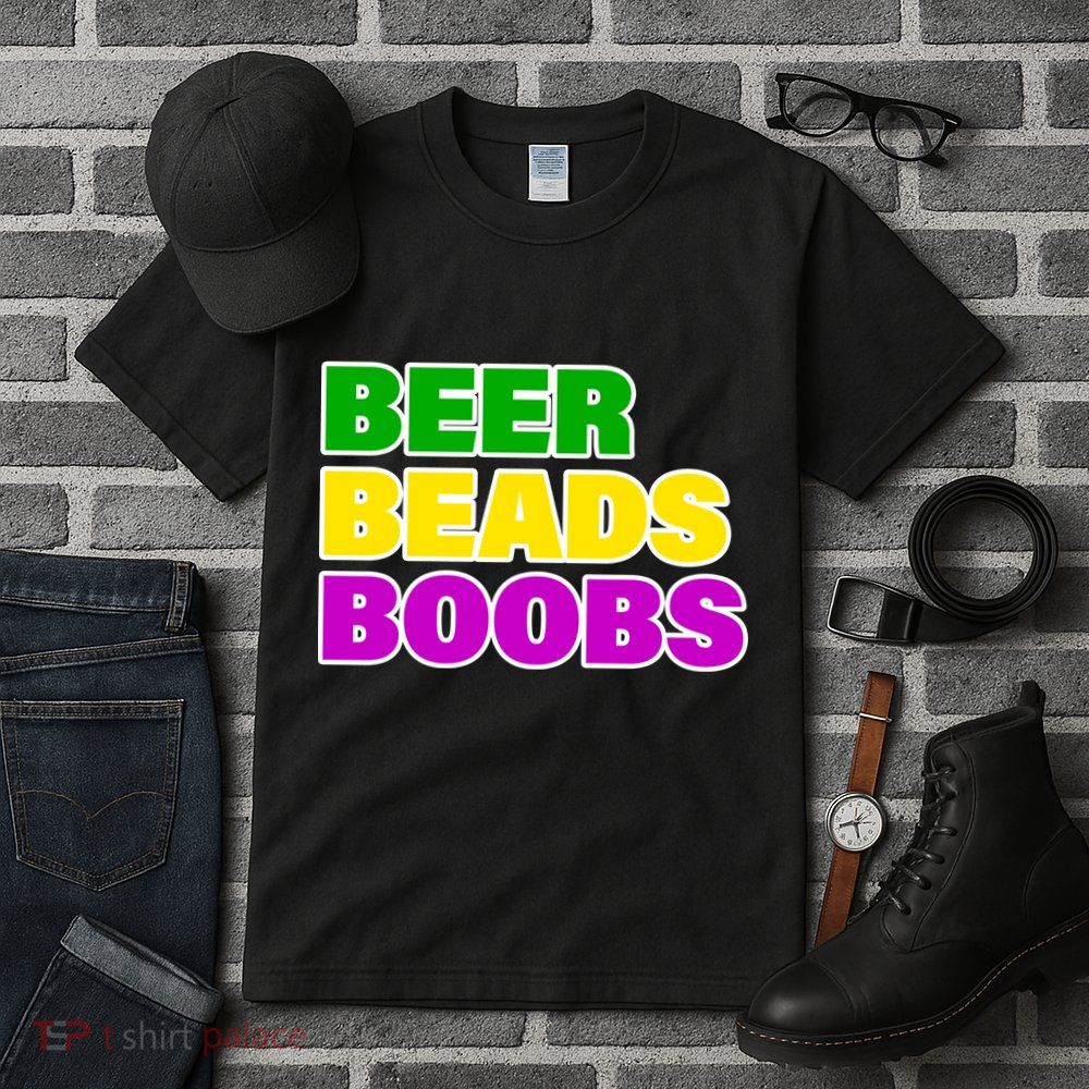 Beer Beads Boobs Tall T-Shirt
