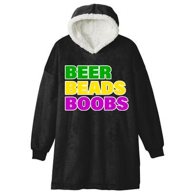 Beer Beads Boobs Hooded Wearable Blanket