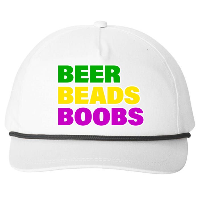 Beer Beads Boobs Snapback Five-Panel Rope Hat