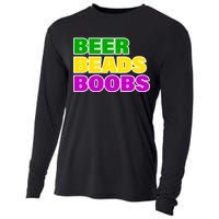 Beer Beads Boobs Cooling Performance Long Sleeve Crew