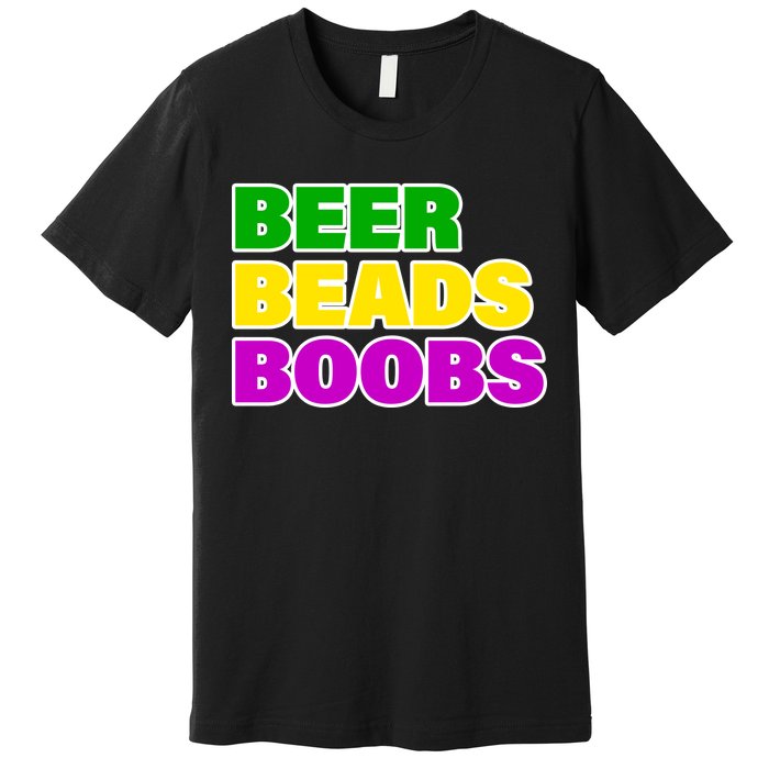 Beer Beads Boobs Premium T-Shirt