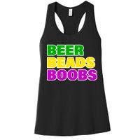 Beer Beads Boobs Women's Racerback Tank