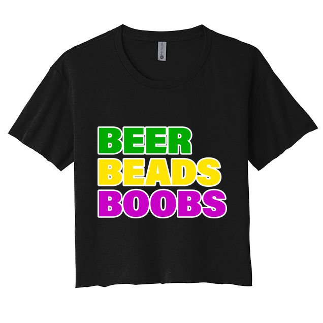 Beer Beads Boobs Crop Top