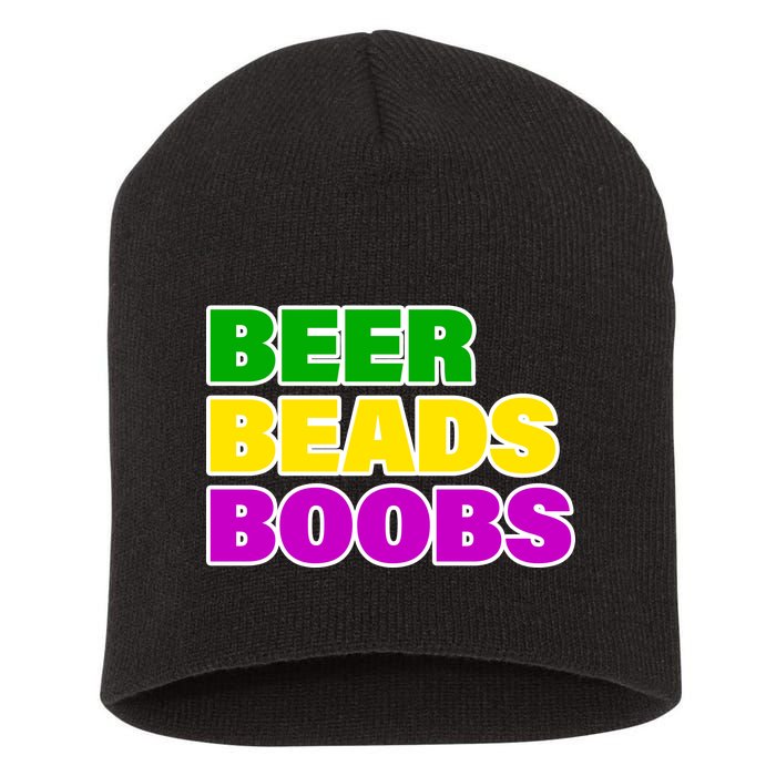 Beer Beads Boobs Short Acrylic Beanie