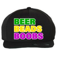 Beer Beads Boobs Wool Snapback Cap