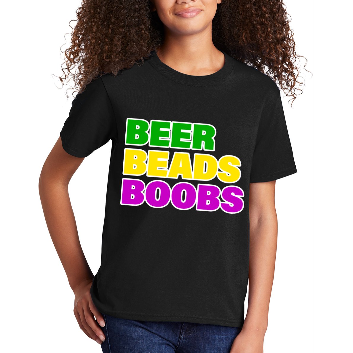 Beer Beads Boobs Kids T-Shirt