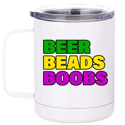 Beer Beads Boobs 12 oz Stainless Steel Tumbler Cup