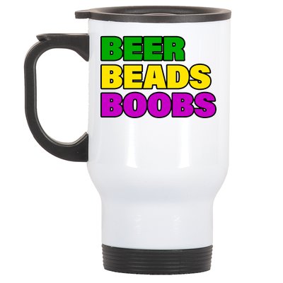 Beer Beads Boobs Stainless Steel Travel Mug