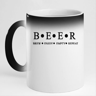 Beer Brewer Funny Craft Beer Brewmaster 11oz Black Color Changing Mug