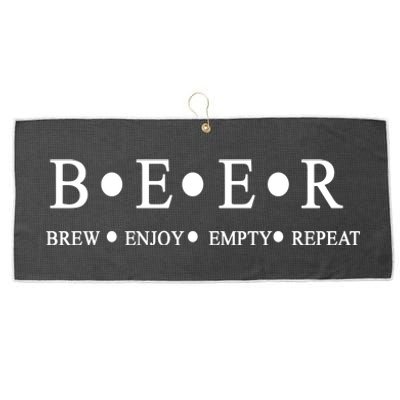 Beer Brewer Funny Craft Beer Brewmaster Large Microfiber Waffle Golf Towel